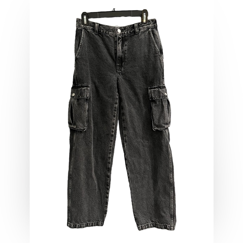 Madewell Women's Black Low Slung Cargo Jeans